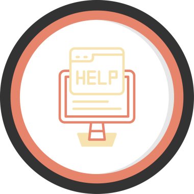 yardımcı vektör simgesi modern basit vektör illüstrasyonu