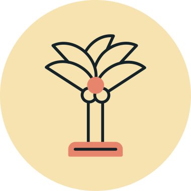 Bitki. Web simgesi basit illüstrasyon