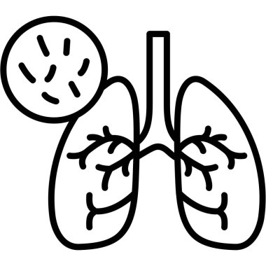 Akciğerler simgesi, anahat stili