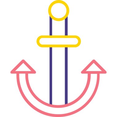 çapa simgesi vektör illüstrasyonu