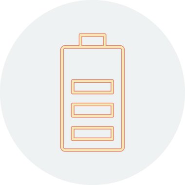 Pil simgesinin vektör illüstrasyonu