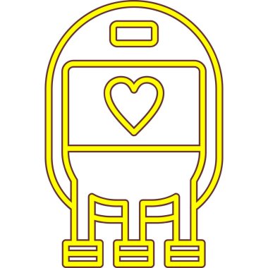 outline biçiminde otobüs durağı taşıma simgesi