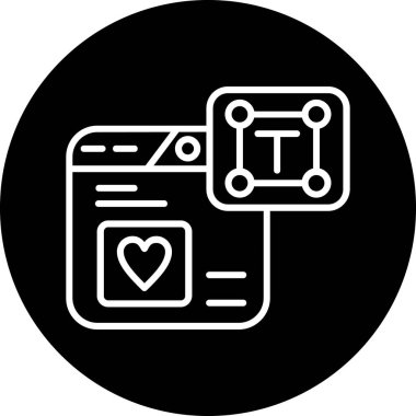 Vektör Kalp Simgesi illüstrasyonu