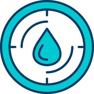 su damlası ikon vektör illüstrasyonu