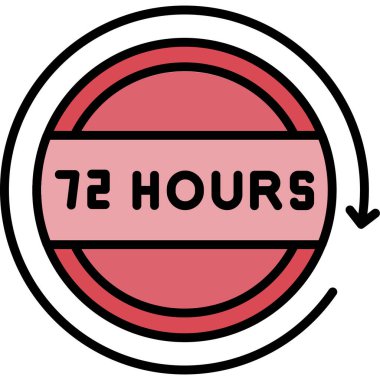 Moda tarzı izole edilmiş arkaplanda saat simgesi