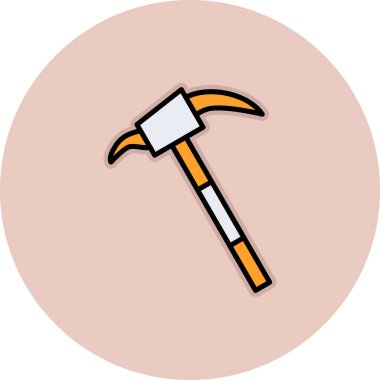 kürek simgesi vektör illüstrasyonu