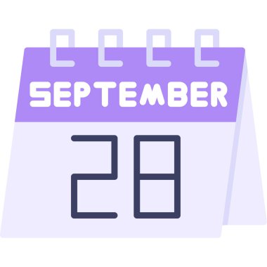 Eylül 12 gün simgesi - takvim simgesi