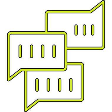 kabarcık sohbet iletişim simgesi - özet biçimi