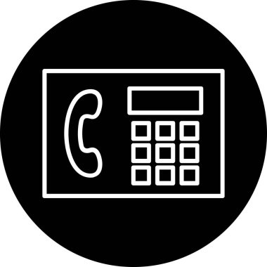 Çağrı. Web simgesi basit illüstrasyon