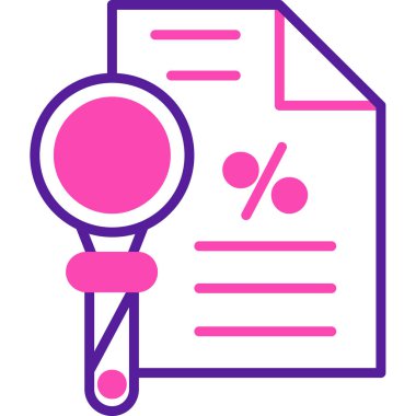 Araştırma web simgesi, vektör illüstrasyonu