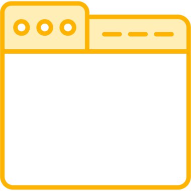 Tarayıcı pencere simgesi düz biçimli