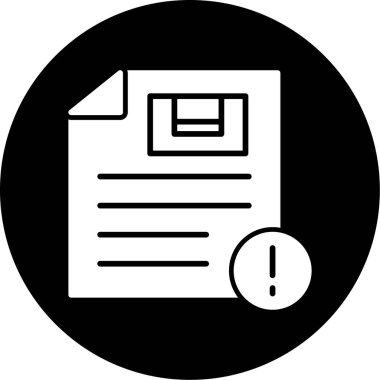 Belge. Web simgesi basit illüstrasyon