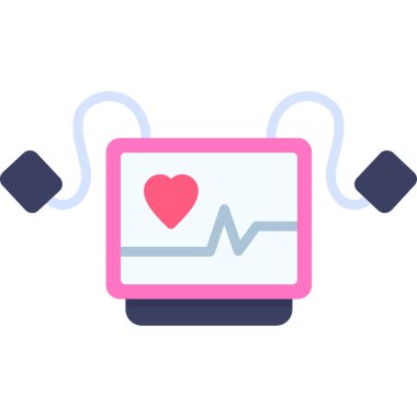 Kalp atışını vektör simgesi