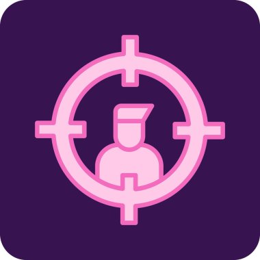 Bir kadın simgesinin vektör illüstrasyonu