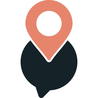 harita pin konumu simgesi düz biçimli