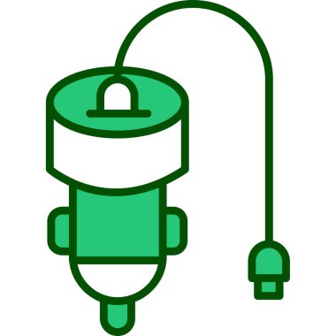 Yeşil lambanın vektör illüstrasyonu