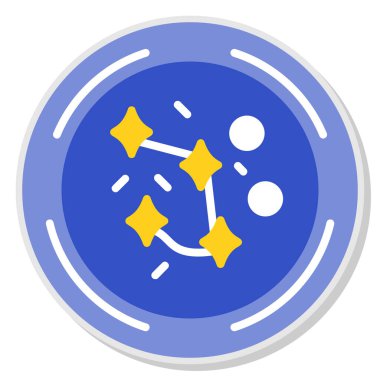 Ay. Web simgesi basit illüstrasyon