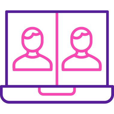 Modern simgenin vektör illüstrasyonu,