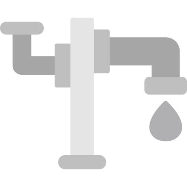 Su musluğu ikonu vektör illüstrasyonu