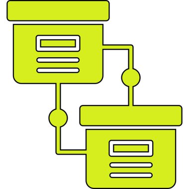 veri merkezi simgesi vektör illüstrasyonu