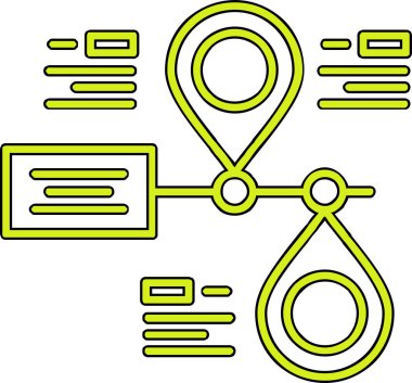 bağlantı ağ bağlantı simgesi doldurulmuş dış hat biçimi