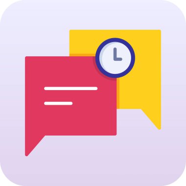 Sohbet web simgesi, basit tasarım vektör çizimi