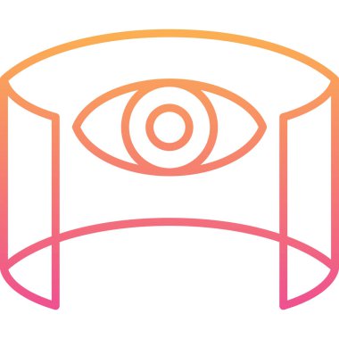 Göz simgesi vektör illüstrasyonu