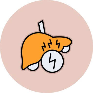 Bir saatin vektör illüstrasyonu