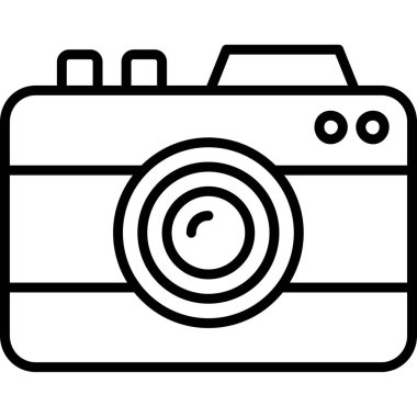 kamera simgesi vektör illüstrasyonu