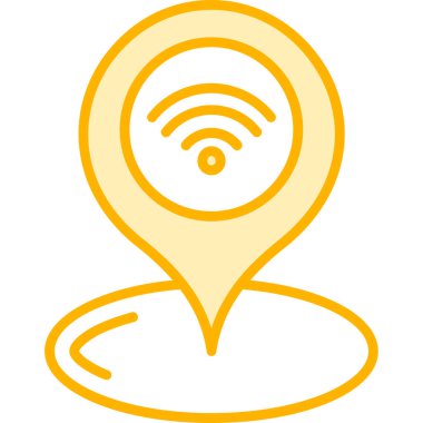 Harita konumu simgesi. beyaz üzerinde izole edilmiş çizgi haritası konum vektör rengi