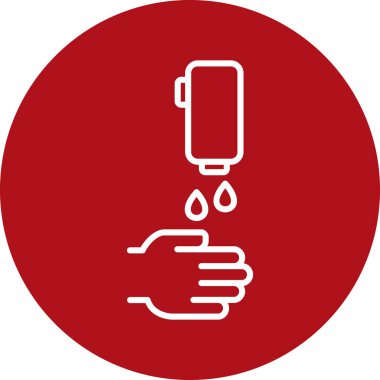 El ele tutuşan musluk ikonu. vektör illüstrasyonu