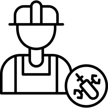 İnşaatçı adam simgesi