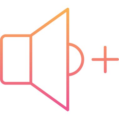 Megafon ikonu vektör illüstrasyonu