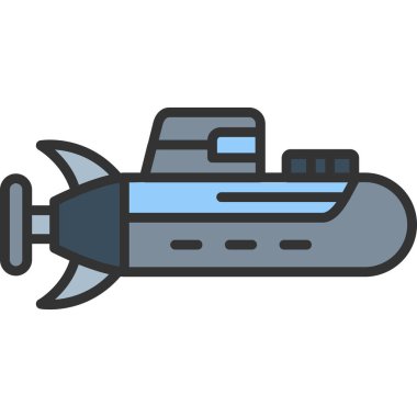 Gemi simgesi vektör illüstrasyonu