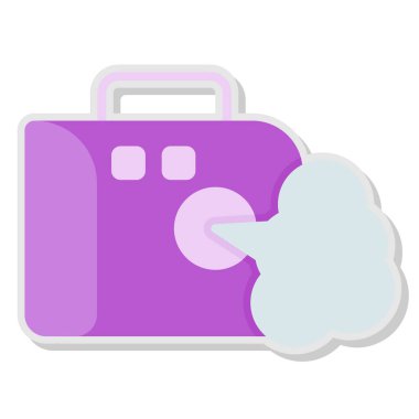 seyahat çantası simgesi izole