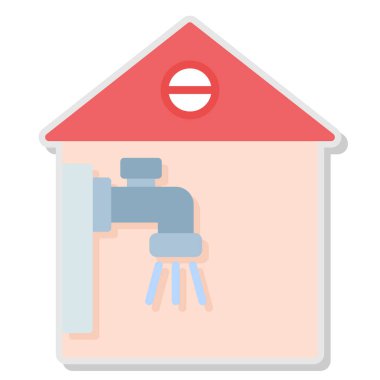 ev vektör simgesi, basit vektör illüstrasyonu