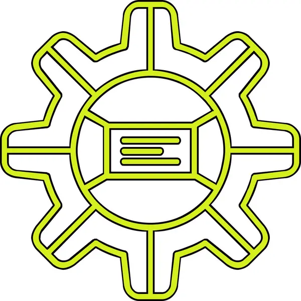 dişli simgesi vektör illüstrasyonu