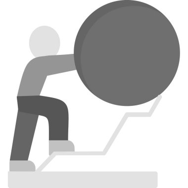 Dizüstü bilgisayar vektör illüstrasyonuyla çalışan iş adamı