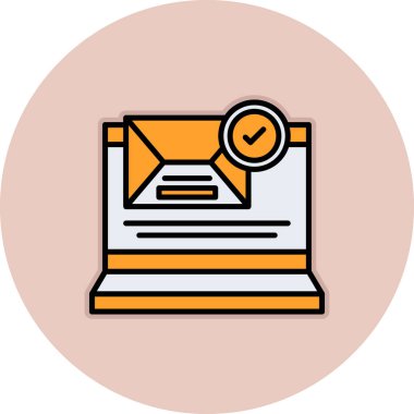 E- posta Pazarlama Simgesi vektör çizimi