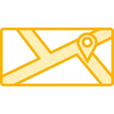 Konum simgesi olan zarf