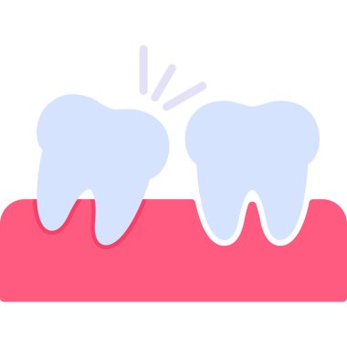 Diş taşıma ikonu. Web için basit diş taşı taşıyıcı vektör simgeleri çizimi