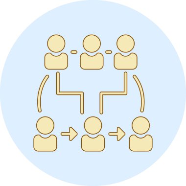 Sosyal ağ vektör simgesi