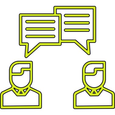 Sohbet balonları ikonu. Beyaz arkaplanda izole edilmiş web tasarımı için sohbet balonu vektör simgesi