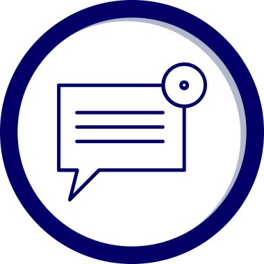 konuşma balonu simgesi, vektör illüstrasyon tasarımı