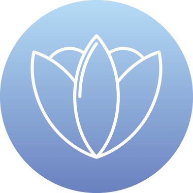 beautiful flower vector glyph icon