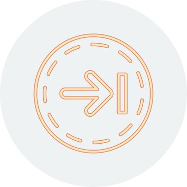 özet biçiminde doğru yönde ok simgesi