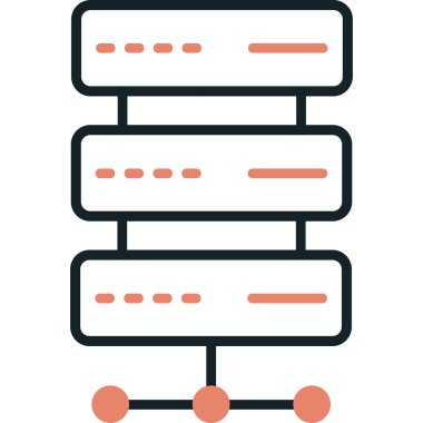 Sunucu. Web simgesi basit tasarım