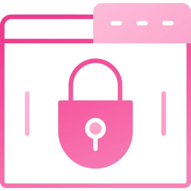 Kilit simgesinin vektör illüstrasyonu