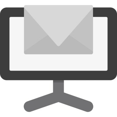 e- posta iletisi olan bilgisayar, simge