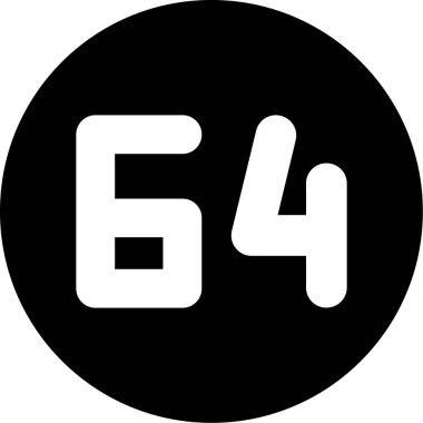 Moda stili izole edilmiş arkaplanda 6 numaralı simge